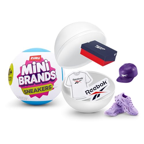 Sneakers Mini Brands Series 1 by ZURU, Collectible Mystery Capsule, Toy for Boys & Girls, Realistic Miniature Baby, Playset and Accessories