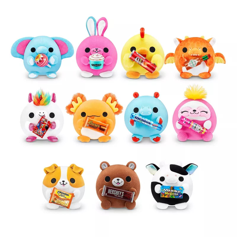 5 Surprise Snackles Series 1 Plush Small Mini Brands- 1 ball