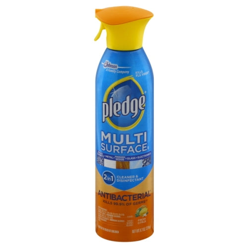 Pledge MultiSurface Fresh Citrus Antibacterial Cleaner 9.7 oz AceBeach