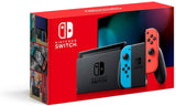 Nintendo Switch Console with Neon Blue and Neon Red Joy‑Con