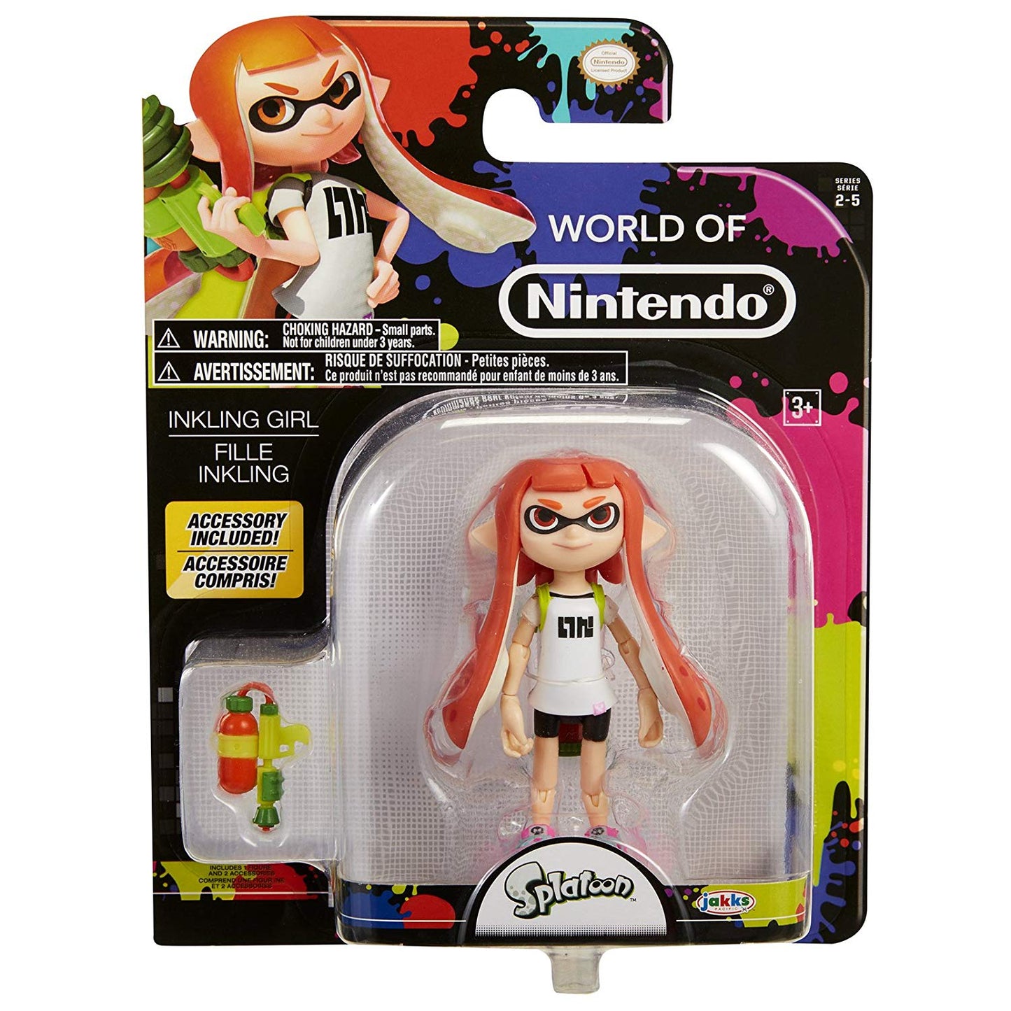 World of Nintendo Splatoon Inkling Girl 4 Inch Collectible