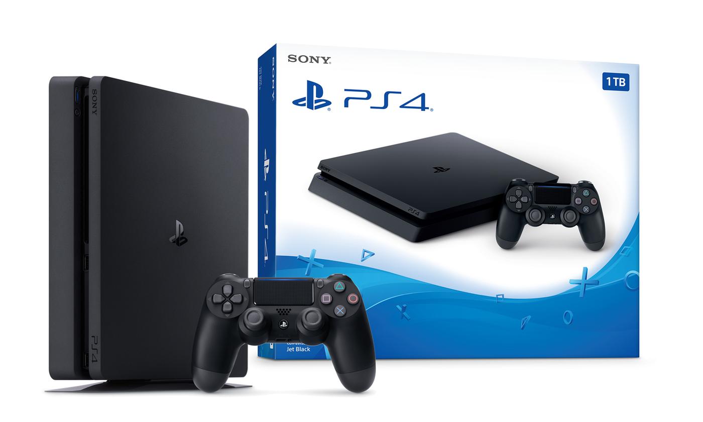PlayStation PS4 HDR 1TB Console - Jet Black CUH-2215B