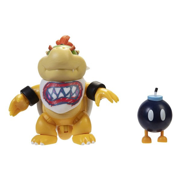 World of Nintendo Series 2-4 Super Mario Bowser Jr. with Bib 4" Figure