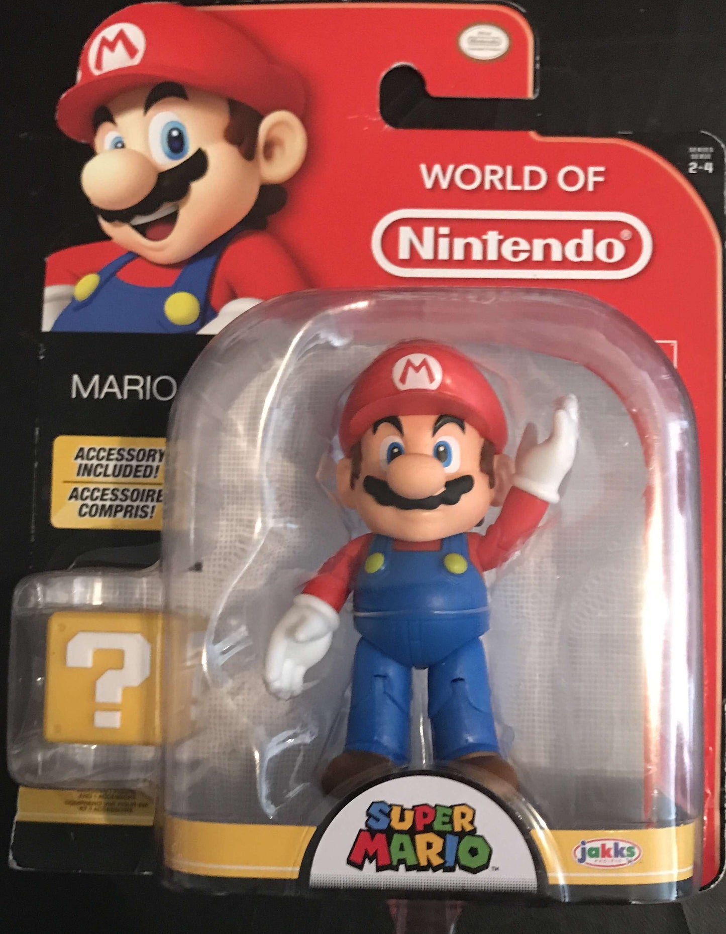 World of Nintendo Mario 4 Inch with Block Accessory