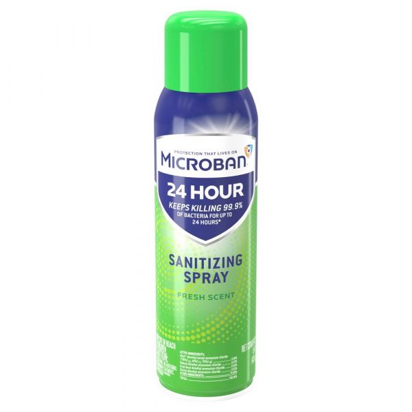 Microban 24 Hour Sanitizing Spray - Fresh Scent (15 fl oz)