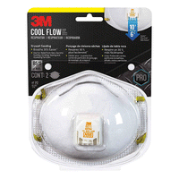 3M 8511 Respirator, N95, Cool Flow Valve (2-Pack)