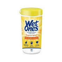 Wet Ones Antibacterial Wipes Canister - Tropical Splash Scent - 40 Wipes