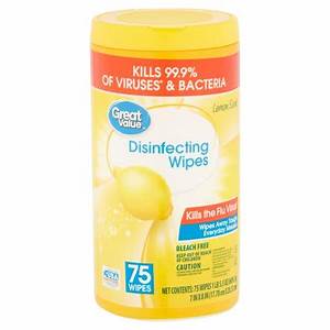 Great Value, Disinfecting Wipes Lemon Scent - 75 Wipes