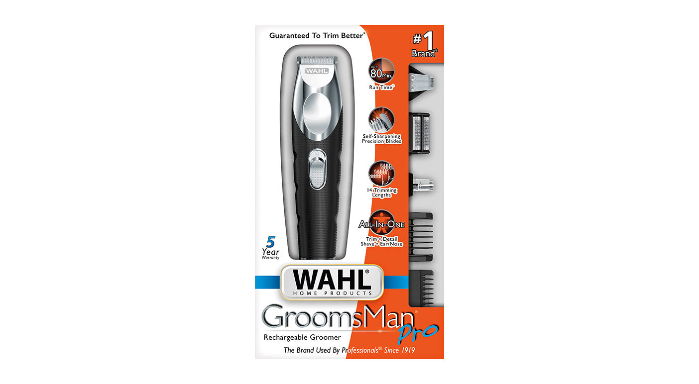 Wahl GroomsMan Pro - All in One Rechargeable Groomer