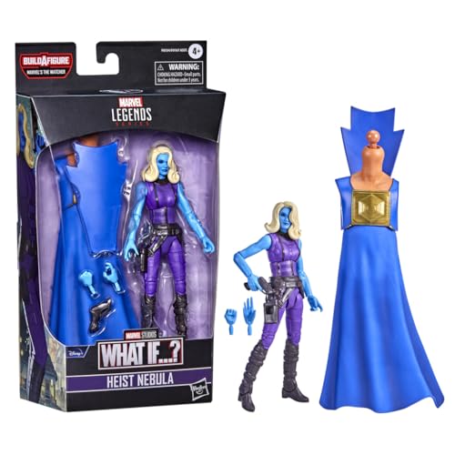 Marvel Legends Series 6-inch Scale Action Figure Toy Heist Nebula, Premium Design, 1 Figure, 1 Accessory, and 2 Build-a-Figure Parts
