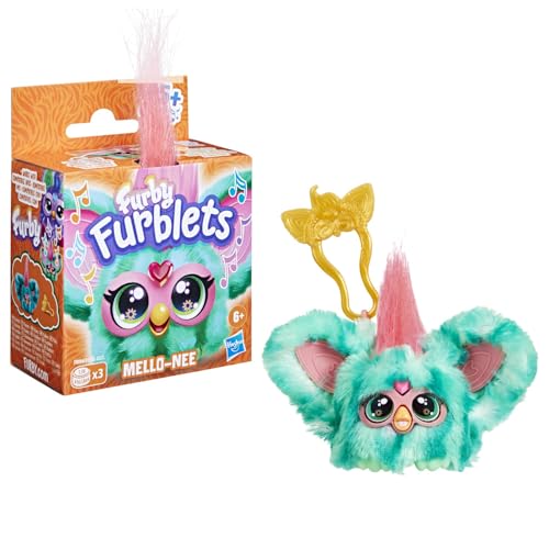 Furby Furblets Mello-Nee Summer Chill Mini Electronic Plush Toy for Girls & Boys 6+