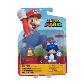 Nintendo Super Mario Cat Toad with Super Bell Action Figure - World of NIntendo Action Figure