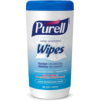 Purell Sanitizing Wipes, Clean Refreshing Scent - 40 Wipes (3 Pack)