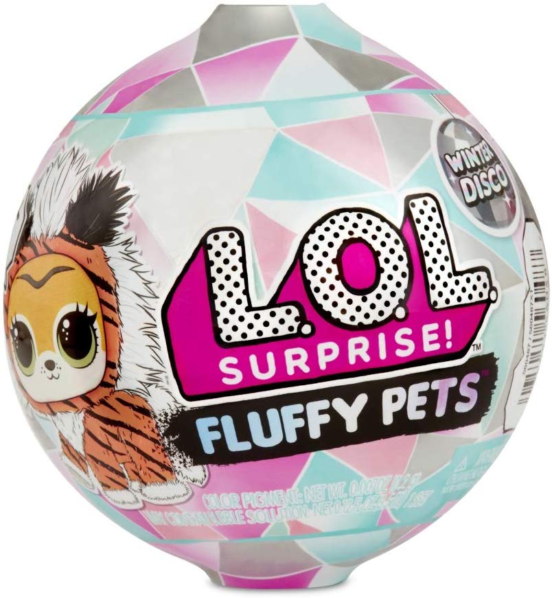 LOL Surprise! Winter Disco Fluffy Pets Series with Removable Fur