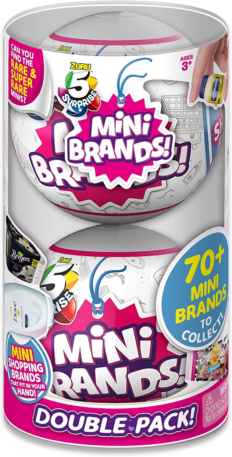 Zuru 5 Surprise Mini Brands Mystery Capsule Real Miniature Brands Collectible Toy (2 Pack)