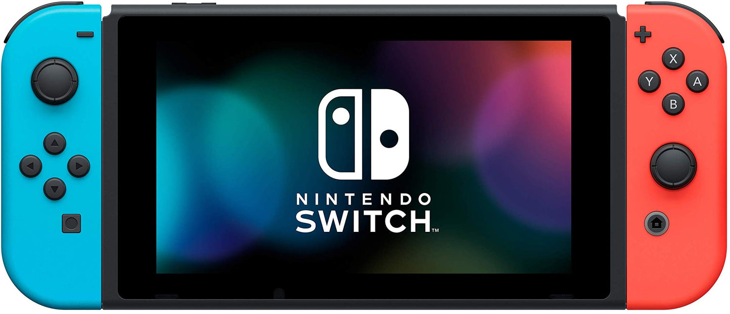 Nintendo Switch Console with Neon Blue and Neon Red Joy‑Con