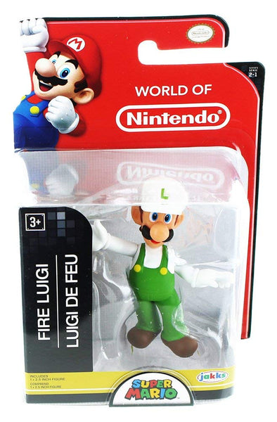 World of Nintendo Fire Luigi 2.5 Inch Collectible