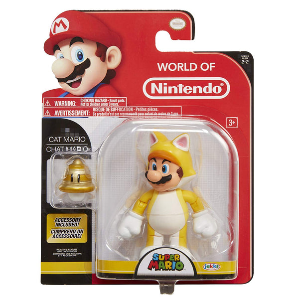 World of Nintendo Cat Mario 4 Inch Collectible