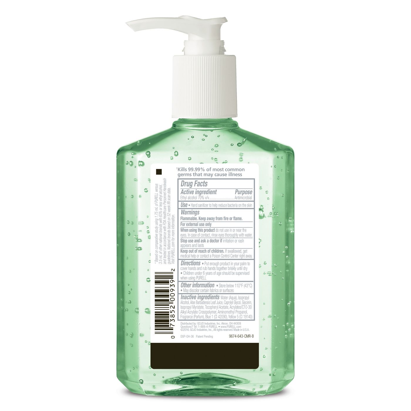 Purell Advanced Hand Sanitizer With Pump - Soothing Gel (8 fl oz.)