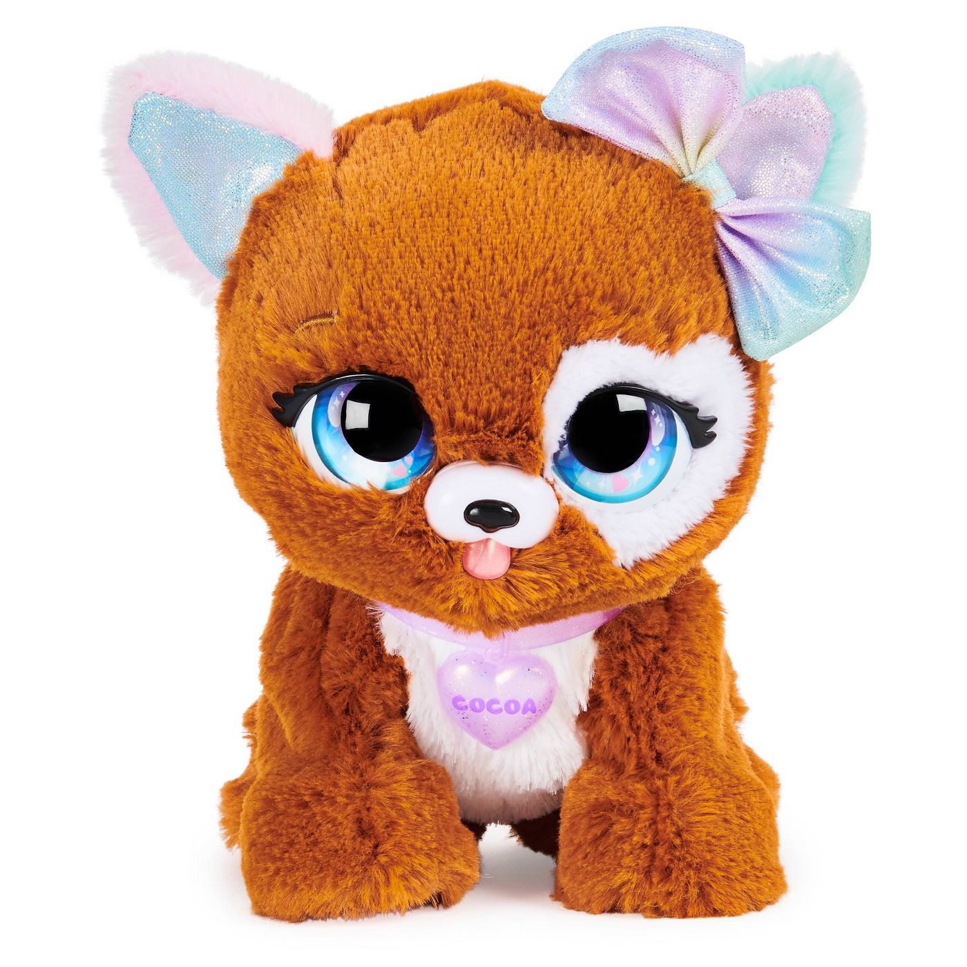 Present Pets Fancy Puppy - Interactive Plush Pet Toy (Purple)