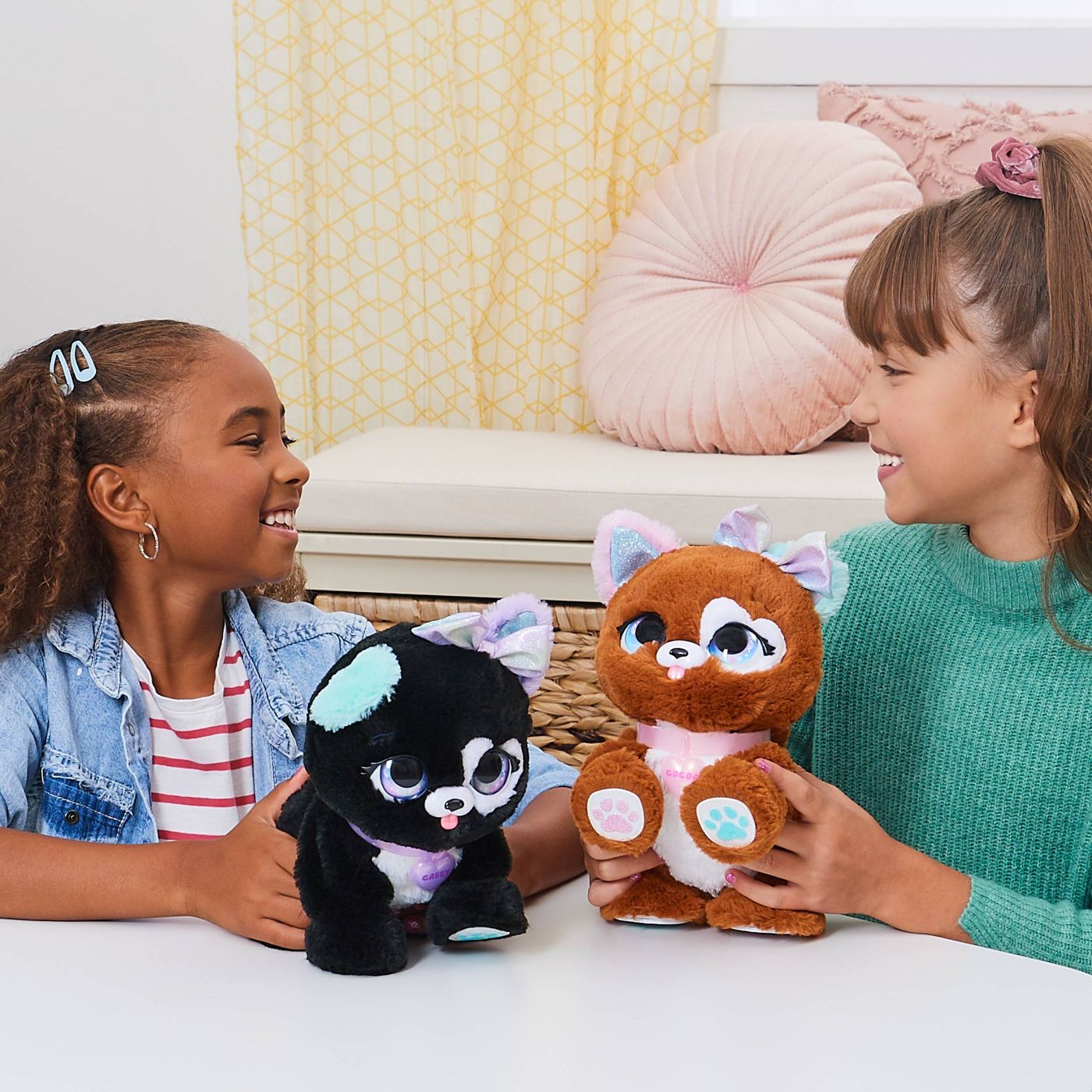 Present Pets Fancy Puppy - Interactive Plush Pet Toy (Purple)