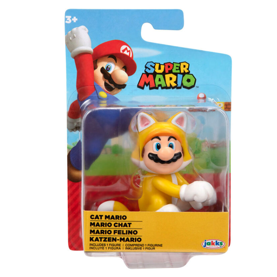 Super Mario Cat Mario 2.5 inch World of Nintendo figurine