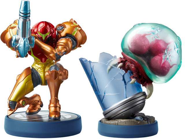 Samus Aran & Metroid Amiibo 2 Pack (Metroid: Return of Samus)