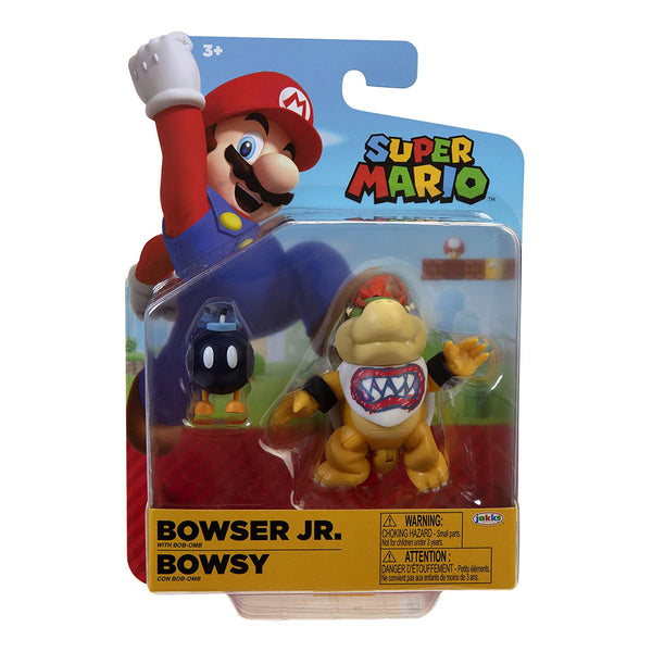 World of Nintendo Series 2-4 Super Mario Bowser Jr. with Bib 4" Figure