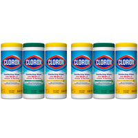 Clorox Disinfecting Wipes - 35 Wipes (6 pack, Fresh Scent & Crisp Lemon)