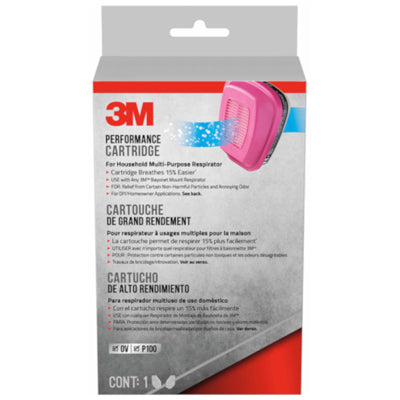 3M Organic Vapor Replacement Cartridge for House Hold Multipurpose Respirator, OV/P100