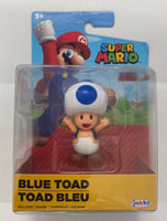 World Of Nintendo Super Mario, Blue Toad, 2.5 inch Figure