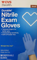 CVS Health, Nitrile Exam Gloves - 50 Gloves (Small)