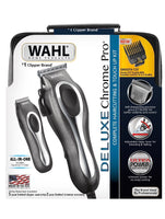 Wahl Deluxe Chrome Pro Clipper and Trimmer Kit 25 Pieces - 79650-1301