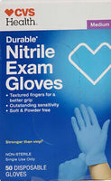 CVS Health, Nitrile Exam Gloves - 50 Gloves (Medium)