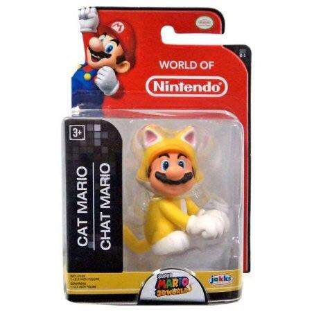 World of Nintendo Cat Mario. 2.5 Inch Collectible