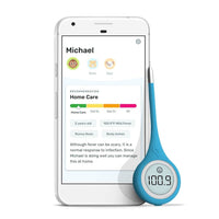 Kinsa - QuickCare Digital Thermometer - Blue (Oral, Rectal and Underarm Use)