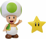 Super Mario 4" Figure - Green Toad With Super Star