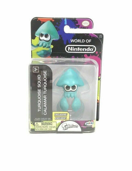 World of Nintendo Turquoise Squid 2.5 inch Figure