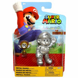 Super Mario 4" Figure - Metal Mario With Trophy
