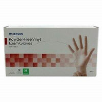 McKesson, Vinyl Exam Gloves Powder-Free Gloves - 100 Gloves (Medium)