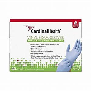 Cardinal Health, Vinyl Exam Gloves - 40 Gloves (One Size Fits Most)