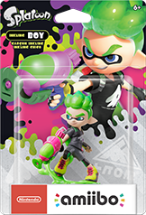 Inkling Boy Amiibo Neon Green (Splatoon Series)